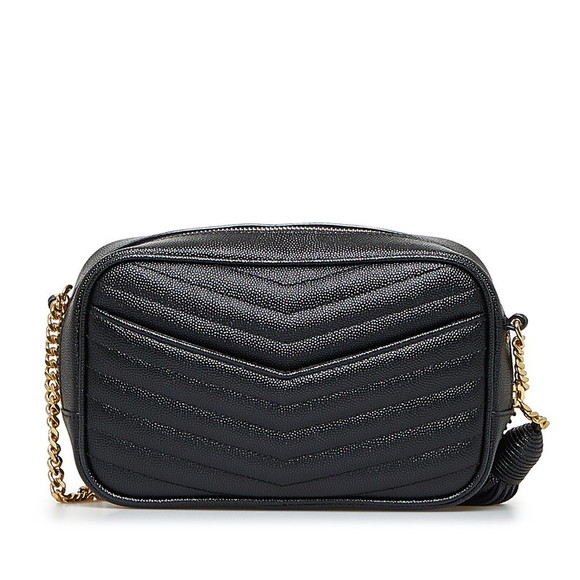 Saint Laurent Tassel Chain Shoulder Bag Mini Crossbody Bag Black - Picture 2 of 7